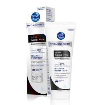 Pearl Drops Charcoal Избелваща паста за зъби с активен въглен х75 мл