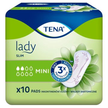 Tena Lady Slim Mini Урологични подложки за жени х10 броя