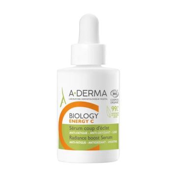 A-Derma Biology Energy C Озаряващ бустер серум за лице x30 мл