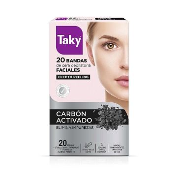 Taky Депилиращи ленти за лице с активен въглен х20 броя