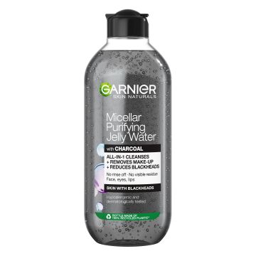 Garnier Skin Naturals Charcoal Jelly Water Почистваща мицеларна гел-вода x400 мл