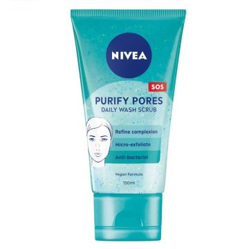 Nivea Pore Purifying Измивен гел за лице за проблемна кожа x150 мл