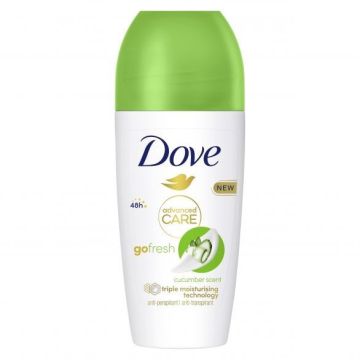 Dove Advanced Care Go Fresh Део рол-он против изпотяване с аромат на краставица и зелен чай x50 мл