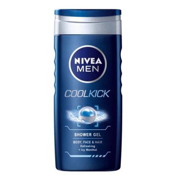 Nivea Men Cool Kick Душ-гел за коса и тяло х250 мл