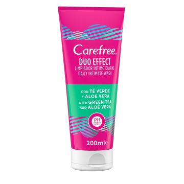 Carefree Duo Effect Интимен гел със зелен чай и алое вера x200 мл