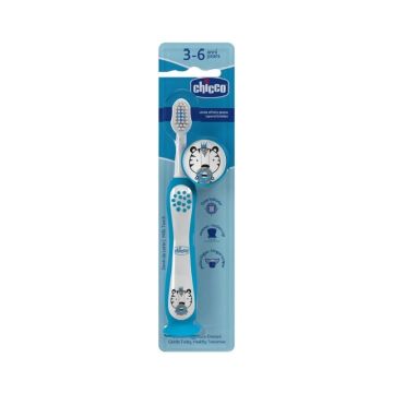 Chicco Четка за млечни зъби за деца от 3 до 6 години Tiger