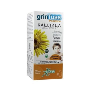 Grintuss Pediatric Сироп за деца за суха и влажна кашлица х180 грама Aboca
