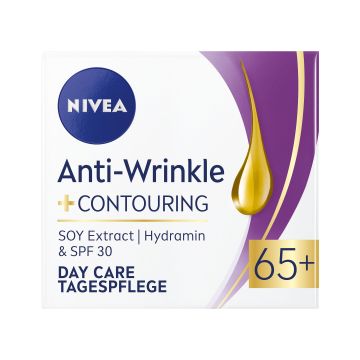 Nivea Anti-Wrinkle & Contouring Контуриращ дневен крем за лице против бръчки 65+ х50 мл