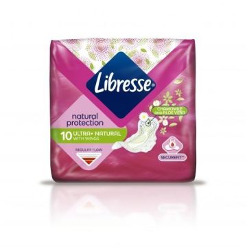 Libresse Ultra Thin Дамски превръзки с алое вера и лайка х10 броя