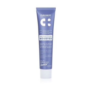 Curasept Protection Booster Детска паста за зъби с вкус на дъвка за деца от 7 до 12 години х50 мл