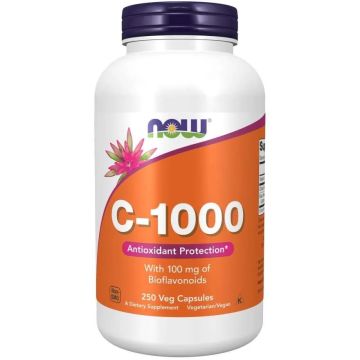 C-1000 витамин C 1000 mg х250 капсули Now Foods