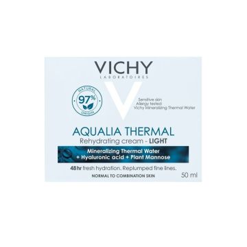 Vichy Aqualia Thermal Light Лек хидратиращ дневен крем за лице за нормална до смесена кожа x50 мл