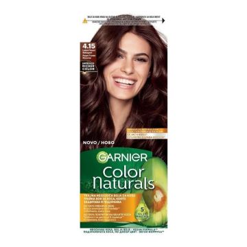 Garnier Color Naturals Трайна боя за коса, 4.15 Леден Тъмен Махагон