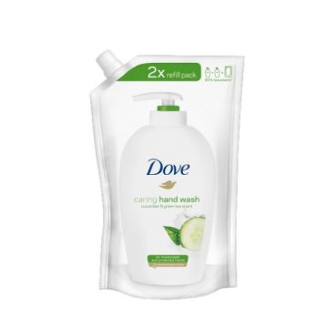 Dove Cucumber&Green Tea Течен крем-сапун за ръце с аромат на краставица - пълнител х500 мл