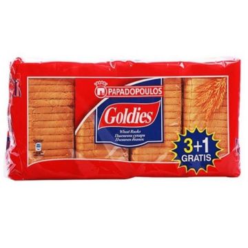 Papadopoulos Goldies 3+1 Пшенични сухари х510 грама