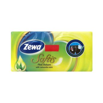 Zewa Softis Aloe Balsam 4-пластови носни кърпи x1 брой