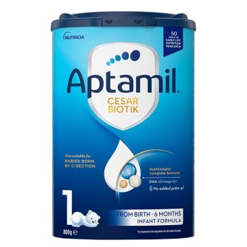 Aptamil 1 Cesar Biotik Мляко за кърмачета от раждането до 6-месечна възраст x800 грама