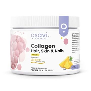Колагенови пептиди за коса, кожа и нокти, с вкус на ананас х150 г Osavi
