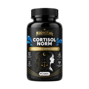 Cortisol Norm Регулатор на кортизола 1180mg х90 таблетки Biovital