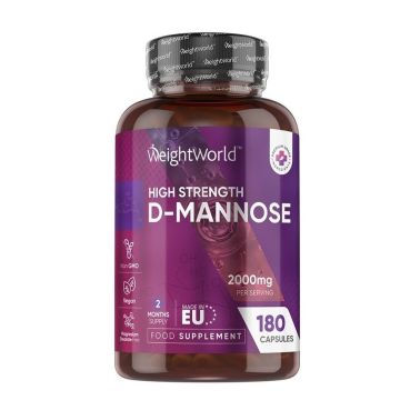 D-Маноза за здрав уринарен тракт х180 капсули Weight World