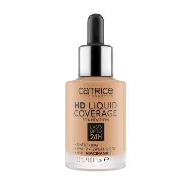 Catrice HD Liquid Coverage Дълготраен течен фон дьо тен х30 мл, 046 Camel Beige