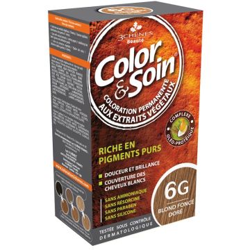 3Chenes Color & Soin Безамонячна боя за коса, цвят 6G Златисто тъмно русо