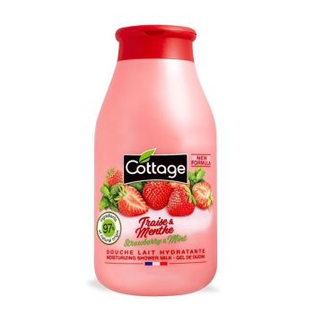 Cottage Strawberry & Mint Душ крем за тяло с аромат на ягода и мента x250 мл