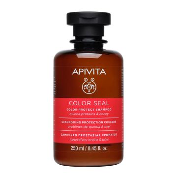 Apivita Color Seal Шампоан за боядисана коса с протеин от киноа и мед x250 мл
