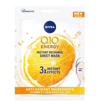 Nivea Q10 Plus C 10-минутна лист маска за уморена кожа с витамин С и Q10 х1 брой