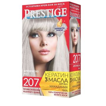 Престиж Устойчива крем боя за коса, цвят 207 Арктическо русо