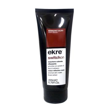 Ekre SwitchOn Маска за оцветяване и блясък, цвят Warm Brown х200 мл