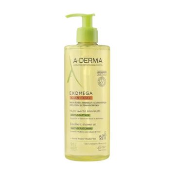 A-Derma Exomega Control Емолиентно душ олио за тяло x500 мл