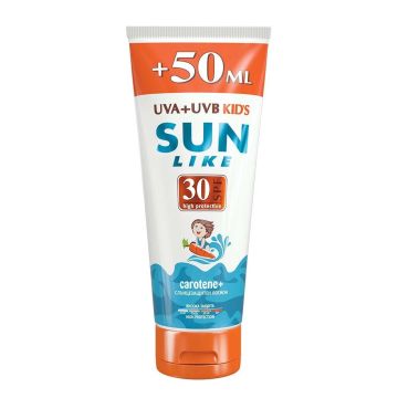 Sun Like Carotene Детски слънцезащитен лосион за тяло без парабени SPF 30 x200 мл