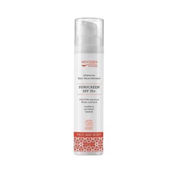 Wooden Spoon Слънцезащитен лосион за лице и тяло SPF35+ х100 мл