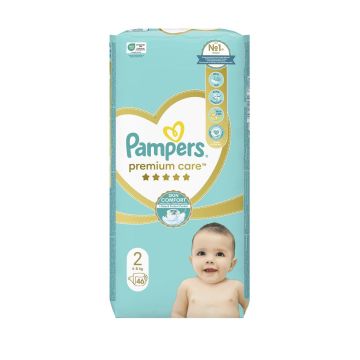 Pampers Premium Care 2 Пелени за бебета и деца 4-8 кг х46 броя