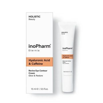 InoPharm Eternia Околоочен ревитализиращ крем с хиалурон и кофеин х15 мл