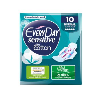 Everyday Sensitive Normal Ultra Plus Дамски превръзки х10 броя