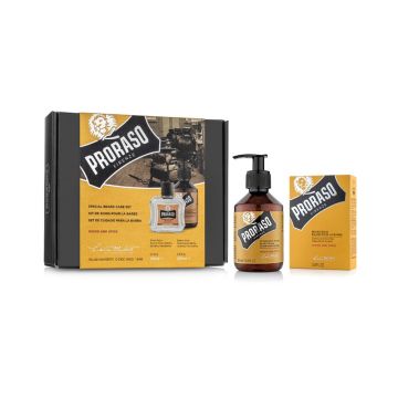 Proraso Wood And Spice Комплект грижа за брада Шампоан и Балсам