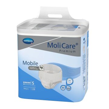 Hartmann MoliCare Mobile Абсорбиращи памперс-гащи за възрастни, 6 капки, S x14 броя