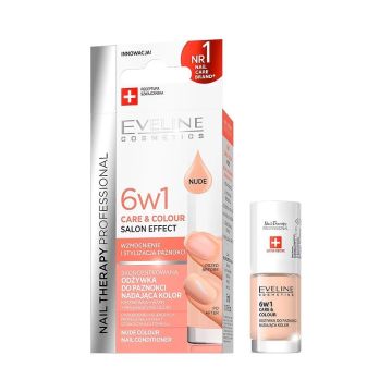 Eveline Nails Care & Color 6in1 Концентриран балсам за нокти x5 мл, цвят Nude