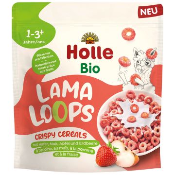 Holle Bio Био зърнена закуска с ябълка и ягода за деца от 1 година x125 грама