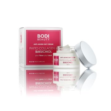 Bodi Beauty Anti-Aging Дневен крем с фито колаген и бакучиол х50 мл