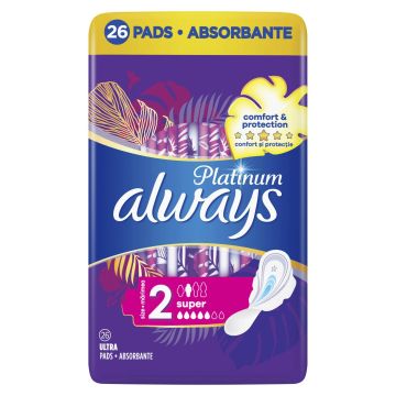 Always Platinum Super Дамски превръзки x26 броя