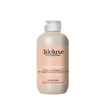 3DeLuxe Filler Възстановяващ и укрепващ балсам за суха и увредена коса x250 мл