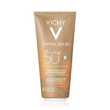 Vichy Capital Soleil Eco Слънцезащитно мляко за лице и тяло в екологична опаковка SPF50+ x200 мл