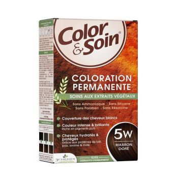 3Chenes Color & Soin Безамонячна боя за коса, цвят 5W Златистокафяв