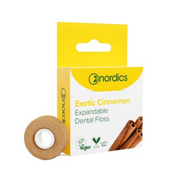 Nordics Exotic Cinnamon Набъбващ конец за зъби с аромат на канела x50 м