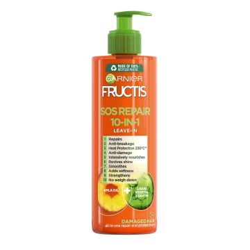 Garnier Fructis SOS Крем за увредена коса 10в1 с масло от амла и течен амино кератин х400 мл
