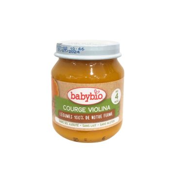 Babybio Био зеленчуково пюре тиква ''Цигулка" за деца след 4 месец x130 грама