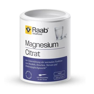Магнезий цитрат на прах x200 грама Raab Vitalfood